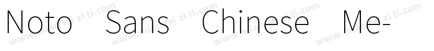 Noto Sans Chinese Me字体转换
